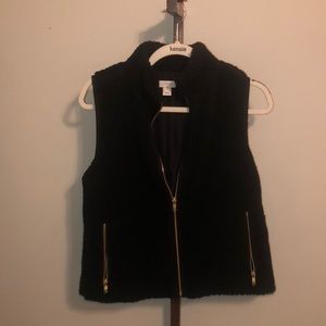 Size S J. Crew wool vest with zip up pockets NWOT